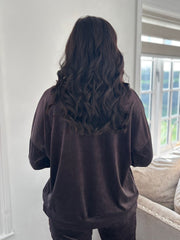 Chocolate Velour Leisure Set