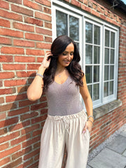 Mocha Shimmer Knit Vest Palmer