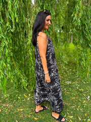 Black Luxury Wildflower Dress Abigail