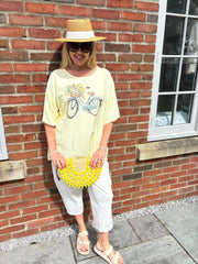 Lemon Floral Bicycle Top Fern
