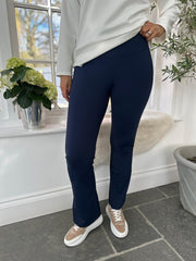 Navy Kick Flare Gym Leggings