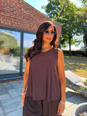 Chocolate Vest Top Janey