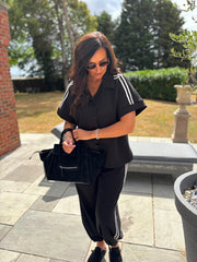 Black Stripe Leisure Set Billie