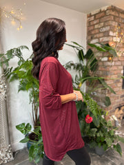 Wine Sparkle Tunic Gloria