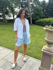White Applique Zip Jacket Britney