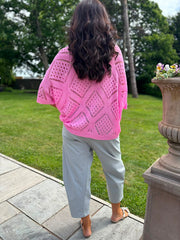 Grey Barrel Leg Trousers