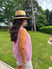 Pink Leopard Top Tiana