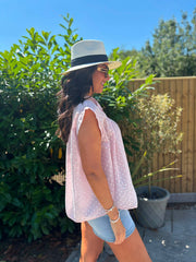 Pink Polka Dot Top Ashley