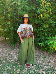 Chocolate Leopard Floral Top Sasha