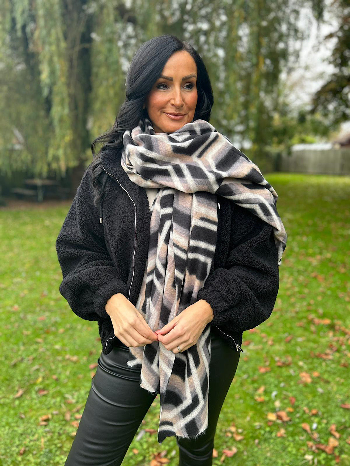 Scarf print leggings sales