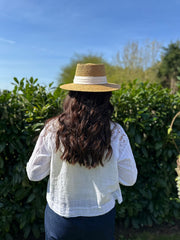 White Lace Detail Jacket Saylor