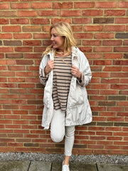 Stone Premium Hooded Mac Clementine