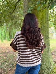 Mocha Stripe Back Jumper Mckenna