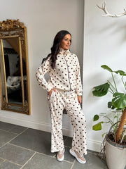 Cream Polka Dot Tracksuit Darla