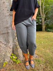 Charcoal Barrel Leg Joggers Clarice