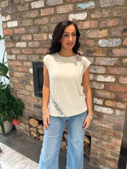 Stone Lace Detail Top Amanda