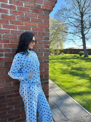 Blue Premium Cotton Polka Dot Set Dakota