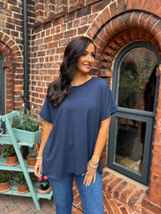 Navy Basic Tee Shirley