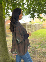 Chocolate Tie Dye Print Blouse Katherine