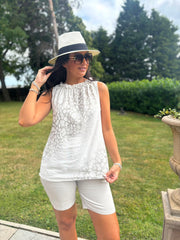 Stone Ombre Leopard Top Tiana