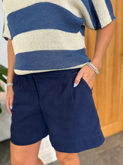 Navy Relaxed Shorts Sienna