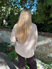 Stone Chenille Silver Fleck Hoodie Lisa