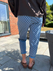 Denim Polka Dot Trousers Marcia