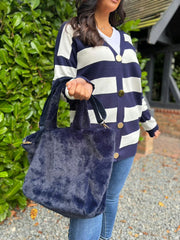 Navy Stripe Cardigan Chloe