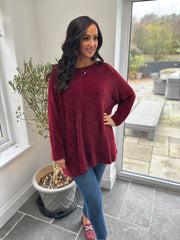 Wine Super Soft Knit Luna