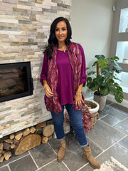 Grape Two Piece Fine Knit Danni