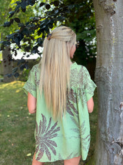 Green Palm Leaf Top Millie