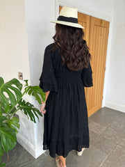 Black Luxury Elegant Lace Dress Athena