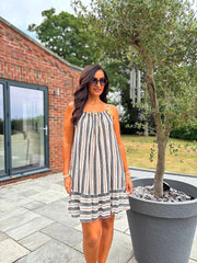 Black Spots & Stripes Dress Trinity