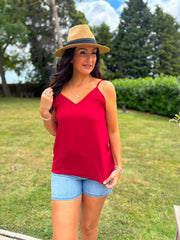 Wine Essential Textured Vest Nicole