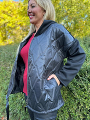 Black Quilted Jacket Lucia