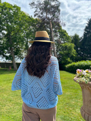 Blue Diamond Knit Matilda