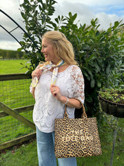 Stone Floral Lace Broderie Top Myla