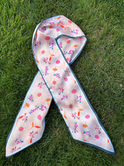 Peach Daisy Neck/ Head Scarf