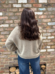 Mocha Scarf Accent Jumper Amanda