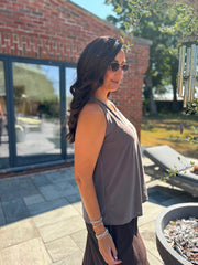 Mocha Vest Top Janey