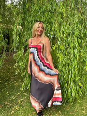 Black Marble Tide Dress Odette