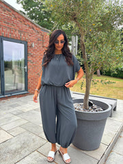 Charcoal Two Piece Trouser Set Sara