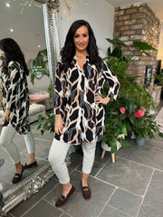 Black Patterned Tunic Gloria