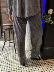 Silver Diamante Shimmer Trousers Hazel