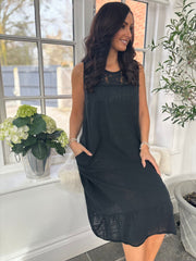Black Lace Detail Dress Saylor