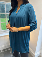 Teal Sparkle Tunic Gloria