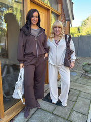 Stone Zip Up Hoodie Alice