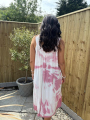 Rose Tie Dye Dress Krystal
