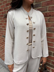 Stone Military Style Co-Ord Set Tara