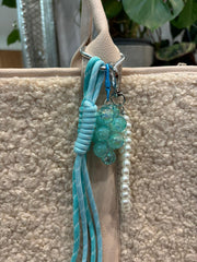 Teal Pearl key chain